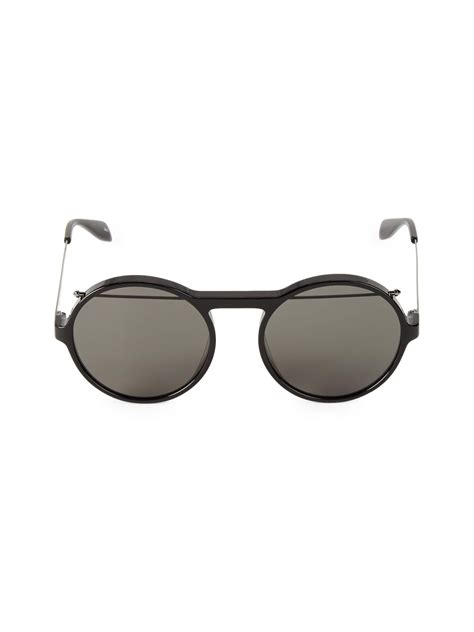 alexander mcqueen black round sunglasses